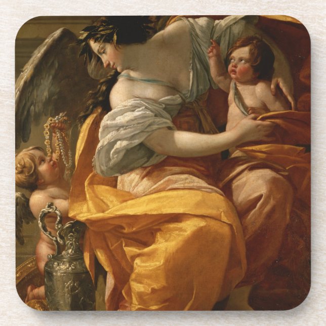 Posavasos Riqueza (aceite en lona) (Frente)