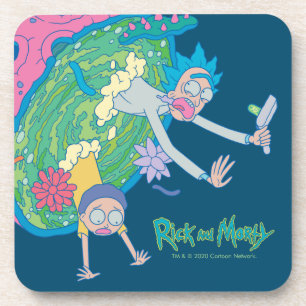 Posavasos RIQUEZA Y MORTY™  Abandonar el portal infectado