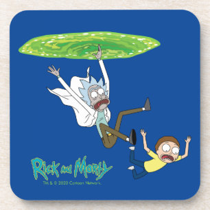 Posavasos RIQUEZA Y MORTY™  Fuera Del Portal