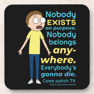 Posavasos RIQUEZA Y MORTY™ Nadie Existe A Propósito