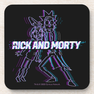 Posavasos RIQUEZA Y MORTY™ Rick Y Mortalidad Desgarrados