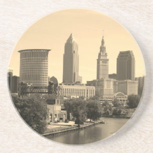 Posavasos Riverview Cleveland (Sepia)