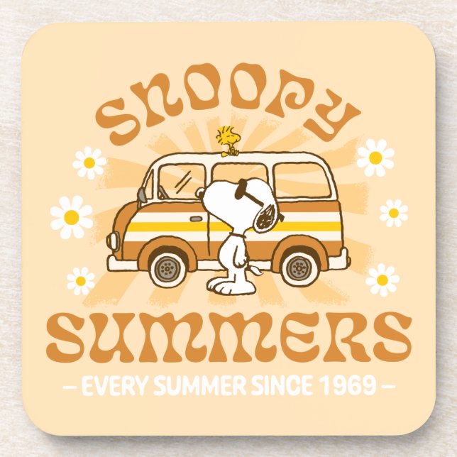 Posavasos Road Trippin | Peanuts Snoopy Summers (Frente)