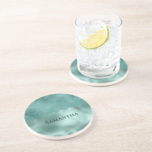 Posavasos Robin Egg Green Lace