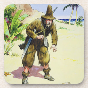 Posavasos Robinson Crusoe, de "píos en el pasado", publi