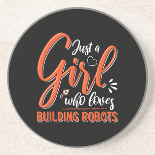 Posavasos Robotics Engineer Robot Lover Chica Rob