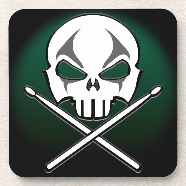 Posavasos Roca Metalizado pesada y batas de tambor rodante (Frente)