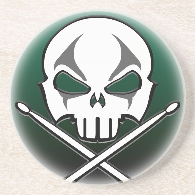 Posavasos Roca Metalizado pesada y batas de tambor rodante (Frente)