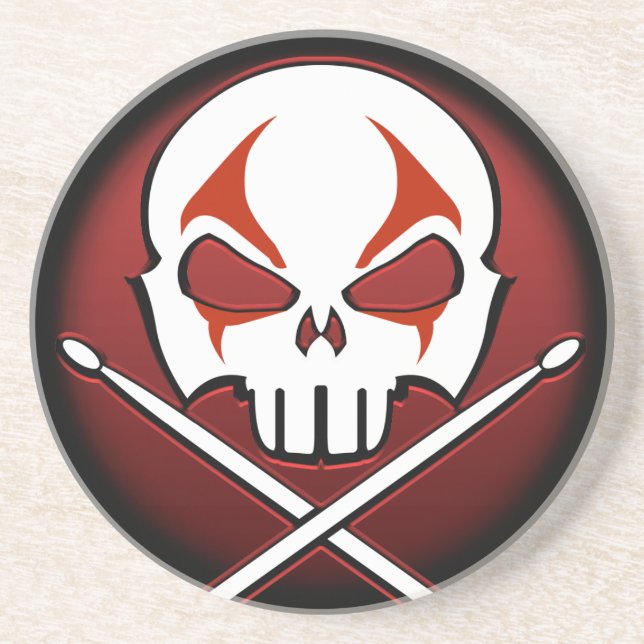 Posavasos Roca Metalizado pesada y batas de tambor rodante (Frente)