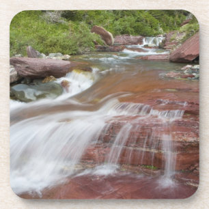 Posavasos Roca roja en Baring Creek en Glacier National
