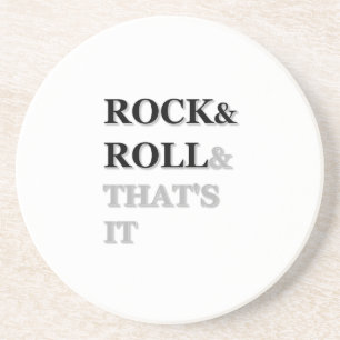 Posavasos Rock and Roll y eso es todo