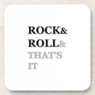 Posavasos Rock and Roll y eso es todo