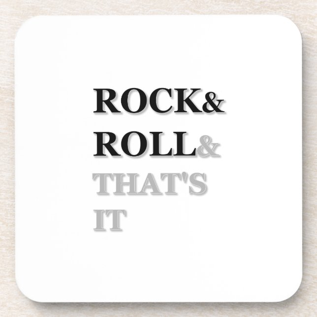 Posavasos Rock and Roll y eso es todo (Frente)