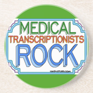 Posavasos Rock de transcriptores médicos