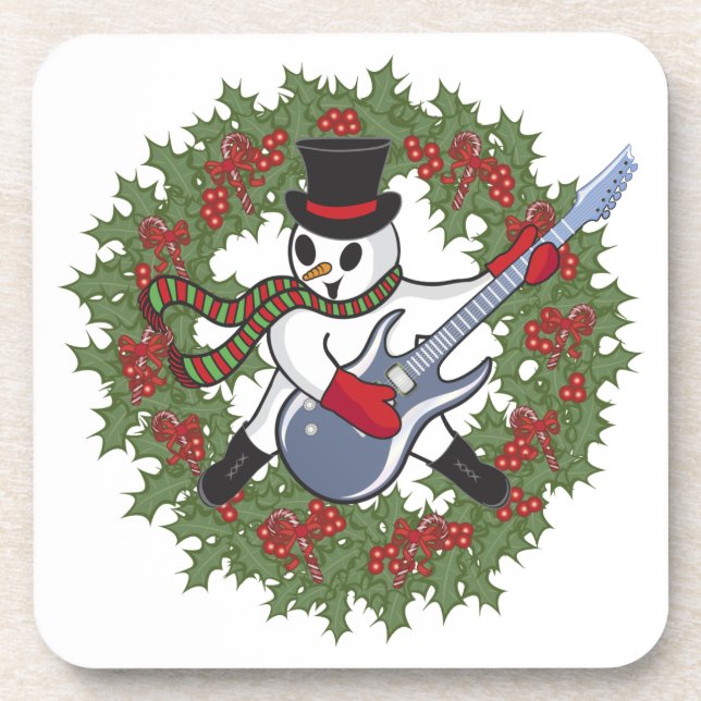 Posavasos Rockin' Snowman (Frente)