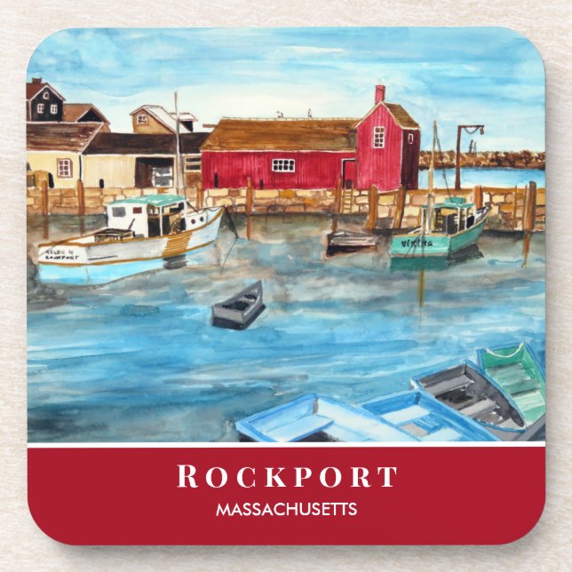 Posavasos Rockport Harbour Massachusetts New England USA (Frente)