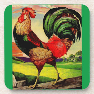 Posavasos Rocky, el bonito gallo