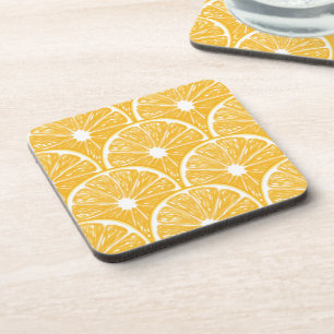 Posavasos rodajas de naranja, diseño de patrones de frutas t