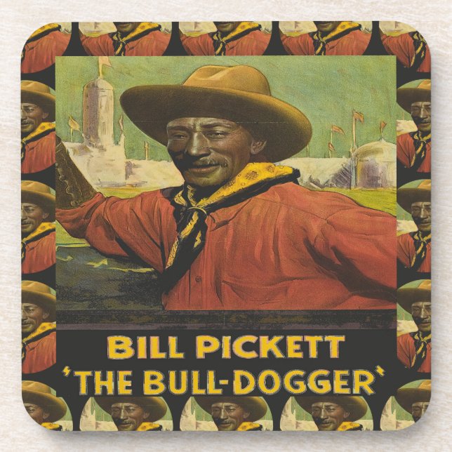 Posavasos Rodeo Cowboy Steer Dogger Coasters (Frente)