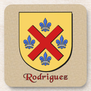 Posavasos Rodriguez Family Shield