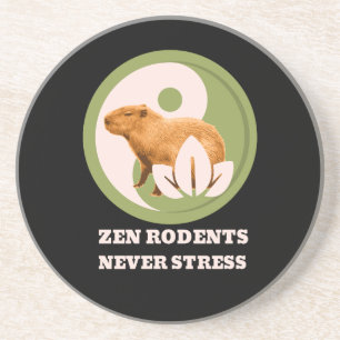 Posavasos Roedores Zen Nunca Estrés Humor de Capybara