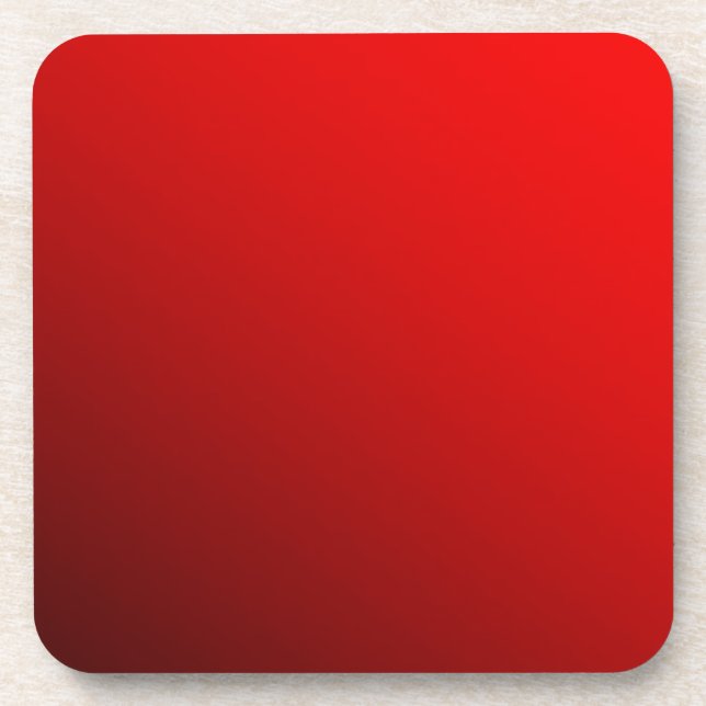 Posavasos Rojo de dos tonos (Frente)