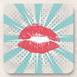 Posavasos Rojo labios