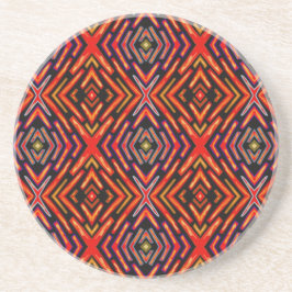 Posavasos Rojo Naranja Negro Fuego
