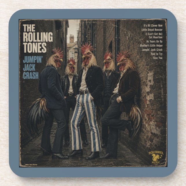 Posavasos Rolling Tones: una Parodia (Frente)