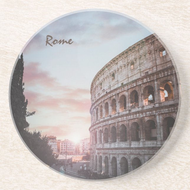 Posavasos Roma Arquitectura antigua, paisaje de ciudad atard (Frente)
