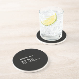 Posavasos Romanos 12:2 Nueva Mente Vida Creación Minimalista