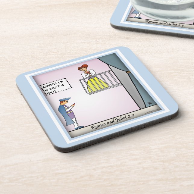 Posavasos Romeo y Julieta 2.0 Azul (Lado Izquierdo)