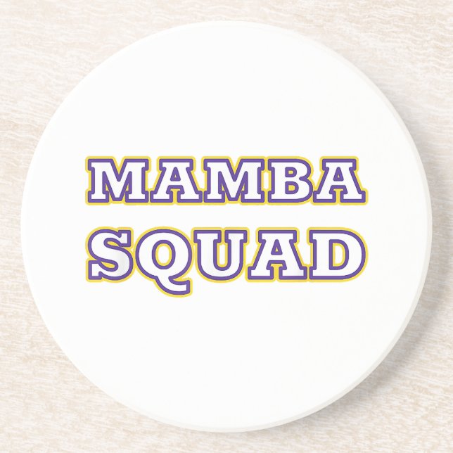 Posavasos Ropa divertida del escuadrón Mamba para amantes de (Frente)