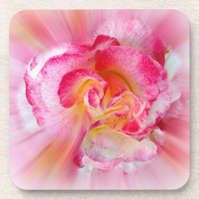 Posavasos rosa amarillo (Frente)