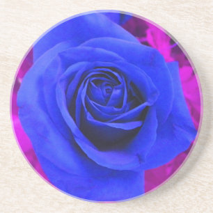Posavasos Rosa azul de zafiro