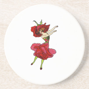 Posavasos Rosa de belleza norteamericano, flores extravagant