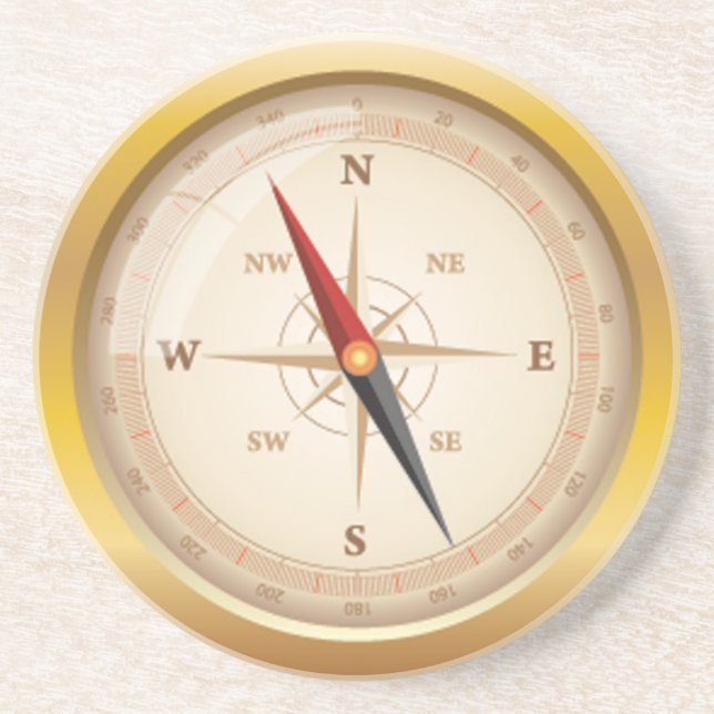 Posavasos Rosa de compás del OPUS (Frente)