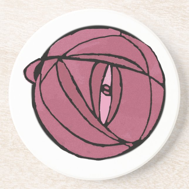 Posavasos Rosa de Glasgow Rosa (Frente)