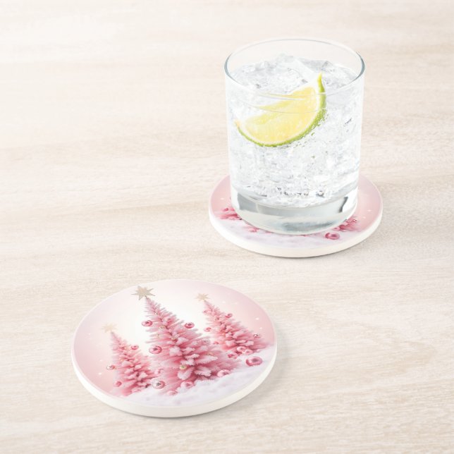 Posavasos Rosa de Navidad (Lado)