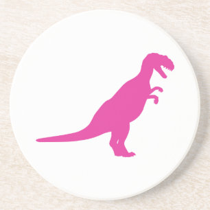 Posavasos Rosa Dinosaurio