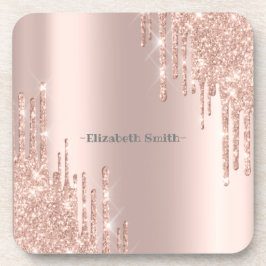 Posavasos Rosa dorado elegante