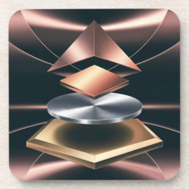 Posavasos Rosa Juego De Monstruo De Plástico Geométrico De O