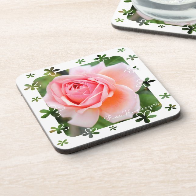 Posavasos Rosa 'Kaorikazari' (Lado Izquierdo)