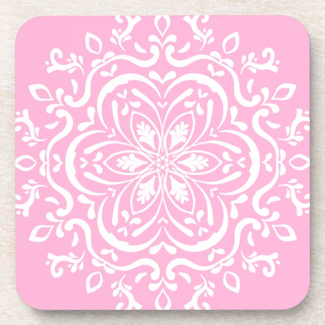 Posavasos Rosa Mandala (Frente)