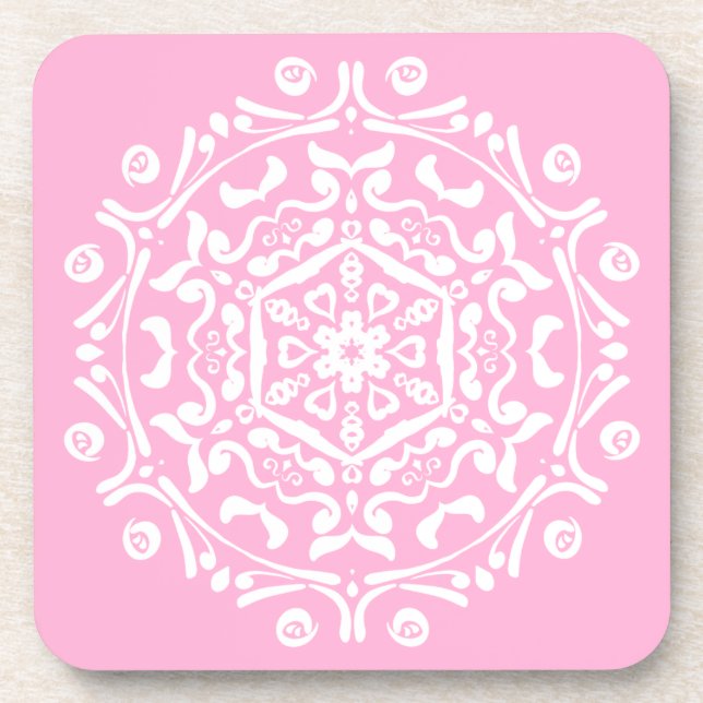 Posavasos Rosa Mandala (Frente)