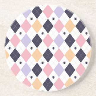 Posavasos Rosa morado de diamante con araña