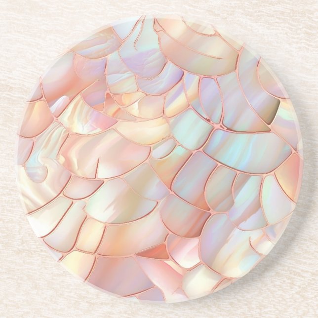 Posavasos Rosa oro madreperla  (Frente)