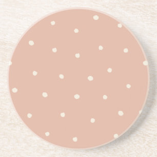 Posavasos Rosa Polvorienta Patrón de Lunares Modernas Casa d