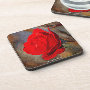 Posavasos Rosa Roja
