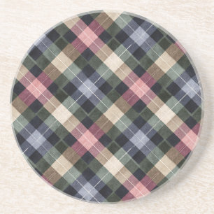 Posavasos Rosa Rojo Verde Crema Azul Cuadros Rayas